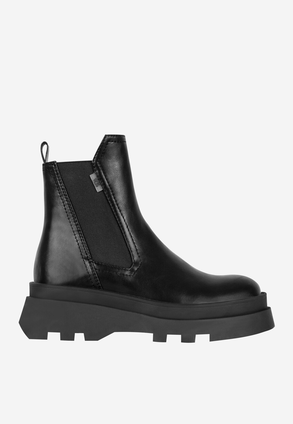 WJS czarne sztyblety damskie na grubej podeszwie WJS46046-81 Widok 2