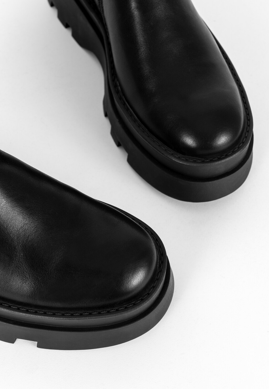 WJS czarne sztyblety damskie na grubej podeszwie WJS46046-81 Widok 4