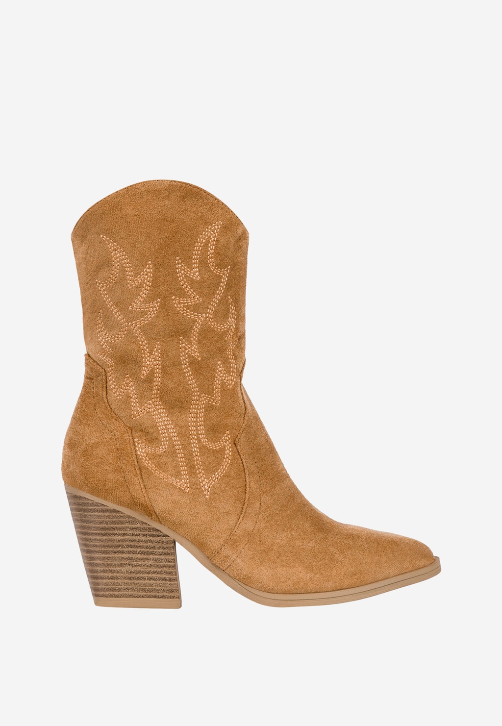 WJS jasnobrązowe kowbojki damskie na obcasie WJS46056-63 Widok 2
