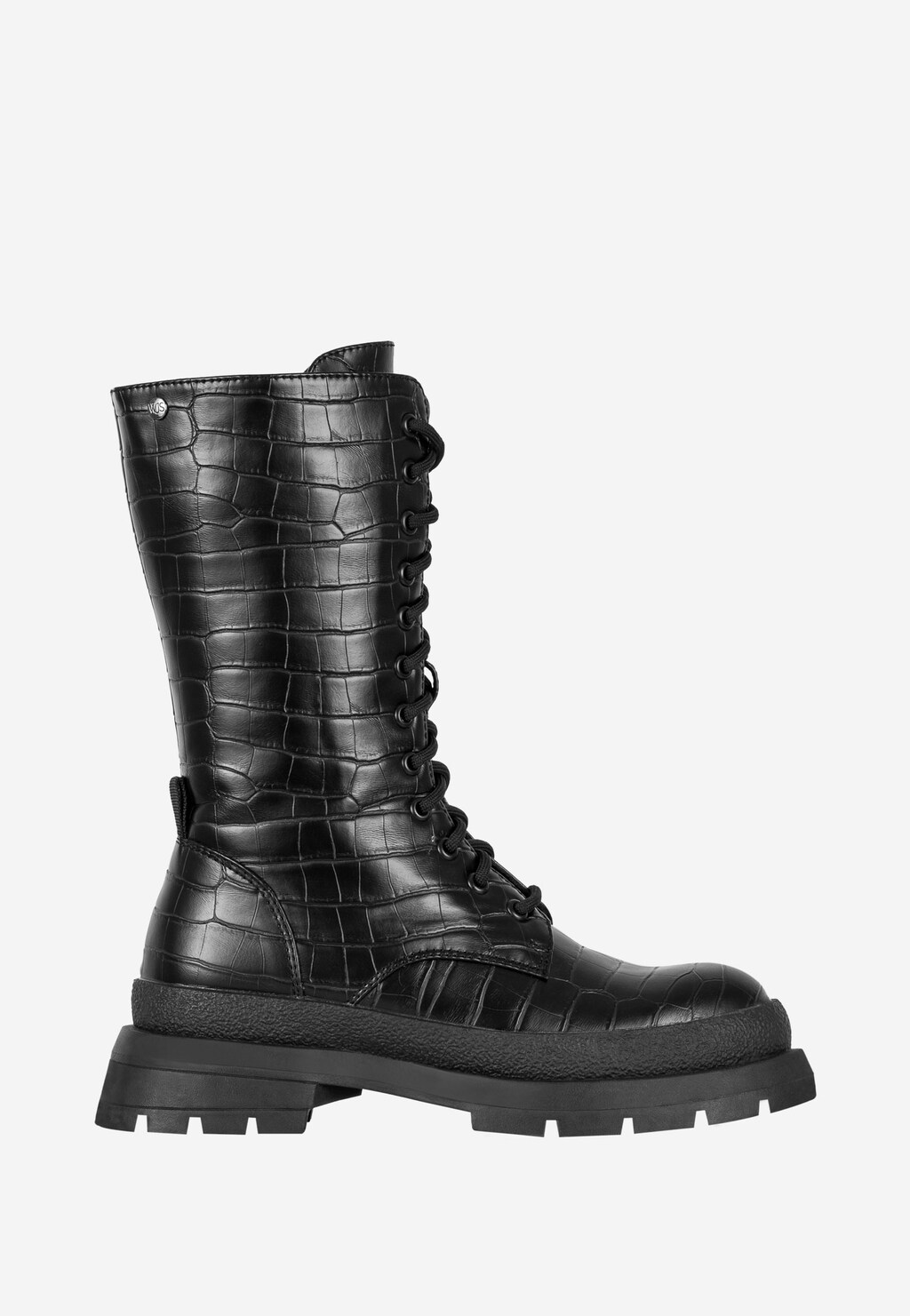 WJS czarne wysokie trzewiki damskie z motywem zwierzęcym WJS55031-71 Widok 2