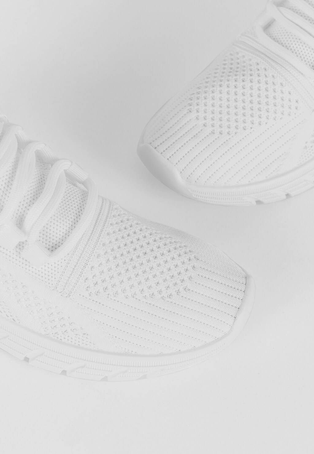 WJS materiałowe białe sneakersy damskie sznurowane WJS64066-19 Widok 3