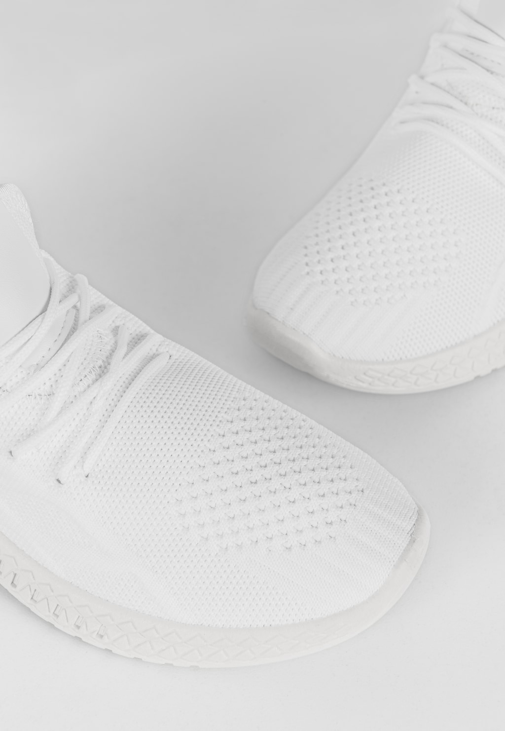 WJS białe sneakersy damskie z materiału WJS64069-11 Widok 3