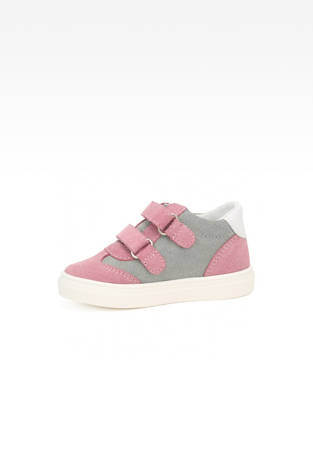 Sneakers BARTEK 11430001, dla dziewcząt, różowo-szary Widok 4