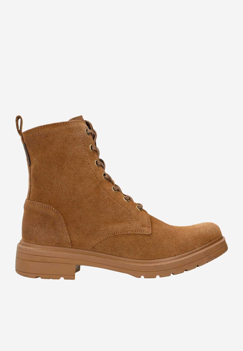 Brązowe trzewiki damskie bikery z linii Code30 64027-63 Widok 2