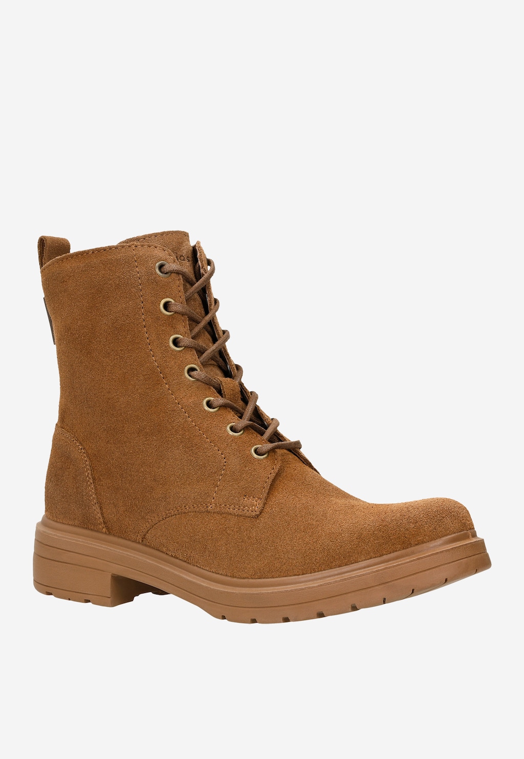 Brązowe trzewiki damskie bikery z linii Code30 64027-63 Widok 3