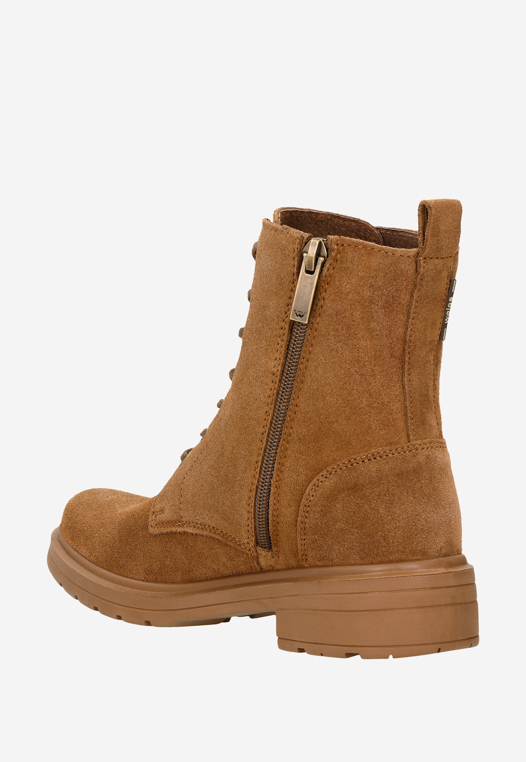 Brązowe trzewiki damskie bikery z linii Code30 64027-63 Widok 4