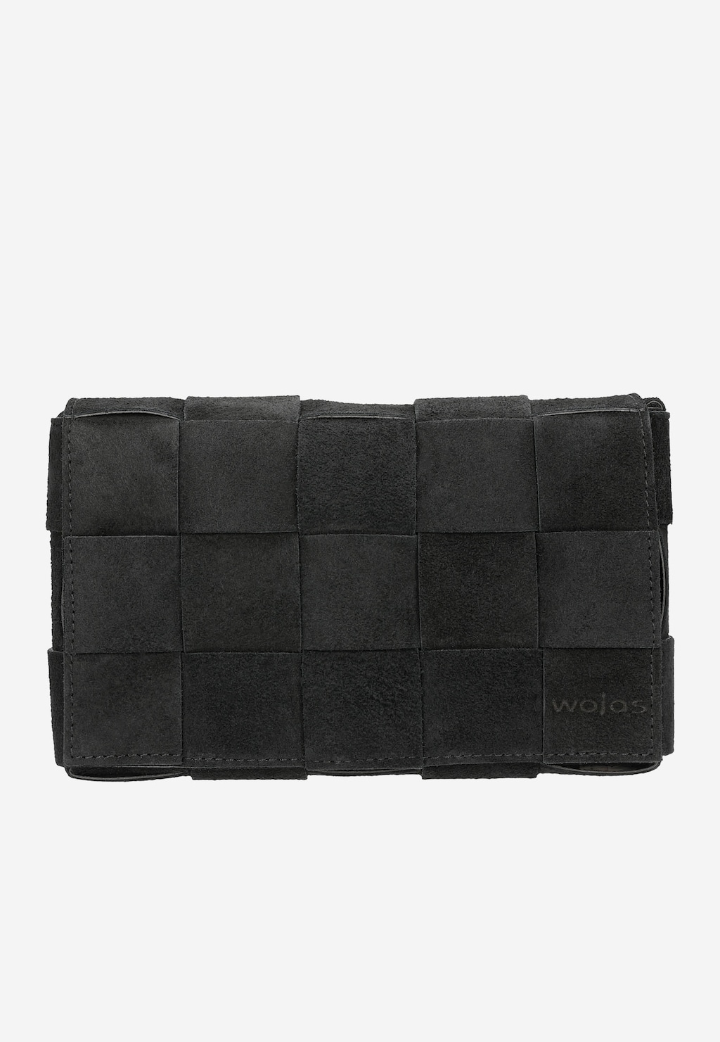 Czarna prostokątna pleciona torebka damska 80123-61 Widok 2