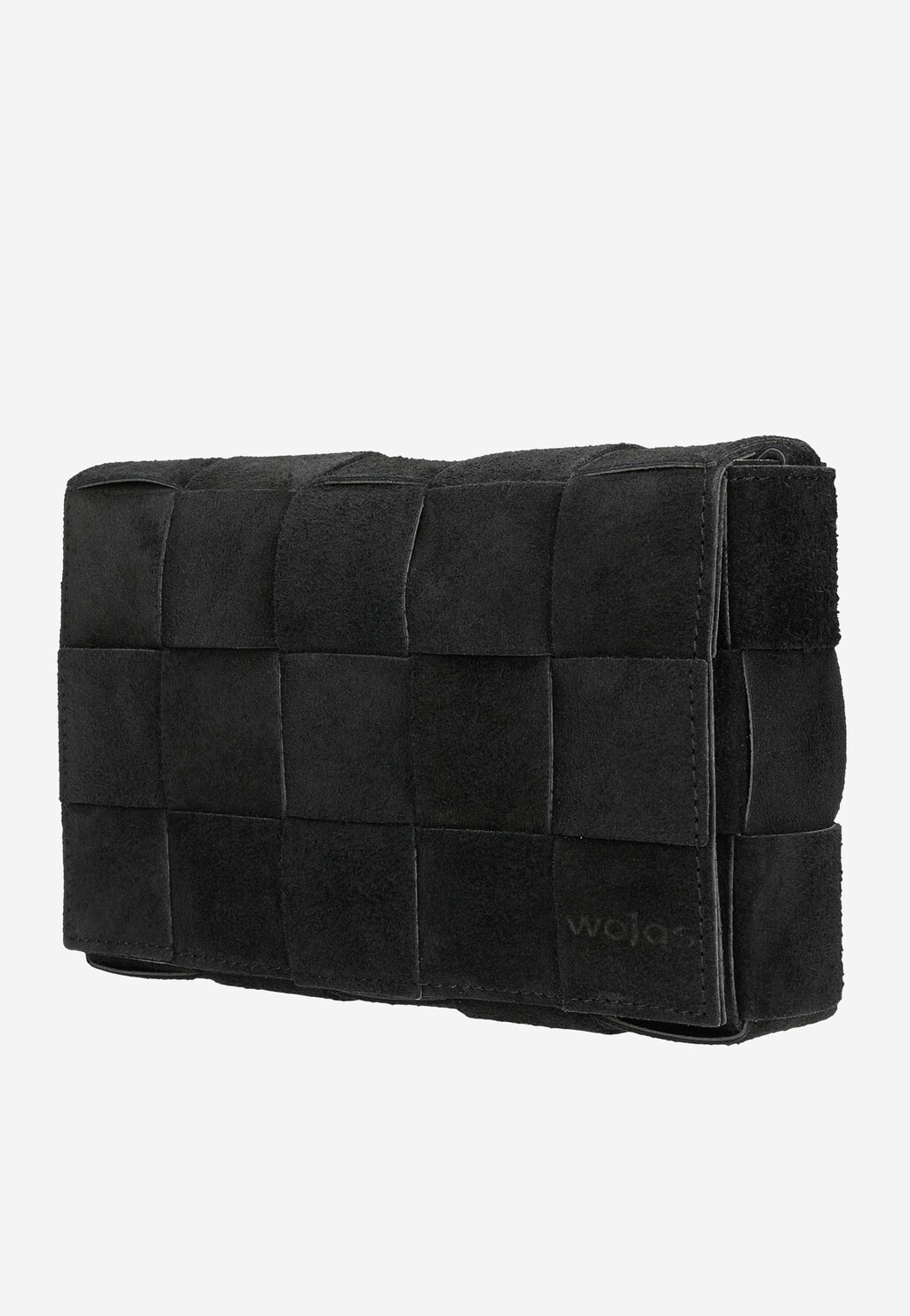 Czarna prostokątna pleciona torebka damska 80123-61 Widok 3