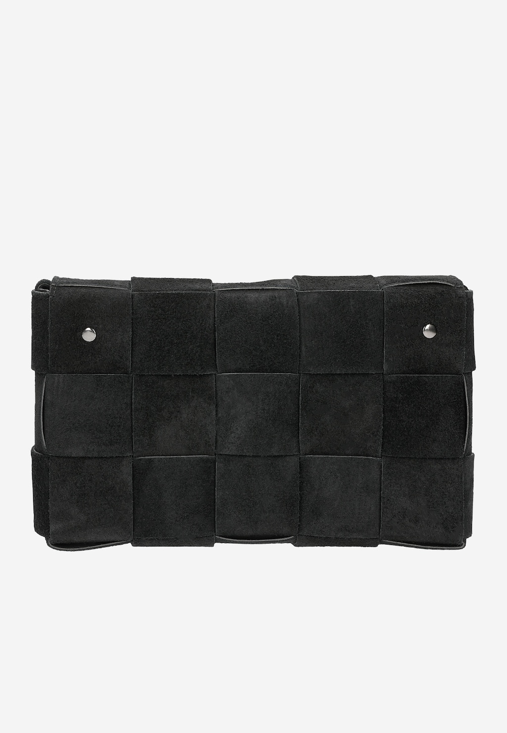 Czarna prostokątna pleciona torebka damska 80123-61 Widok 4