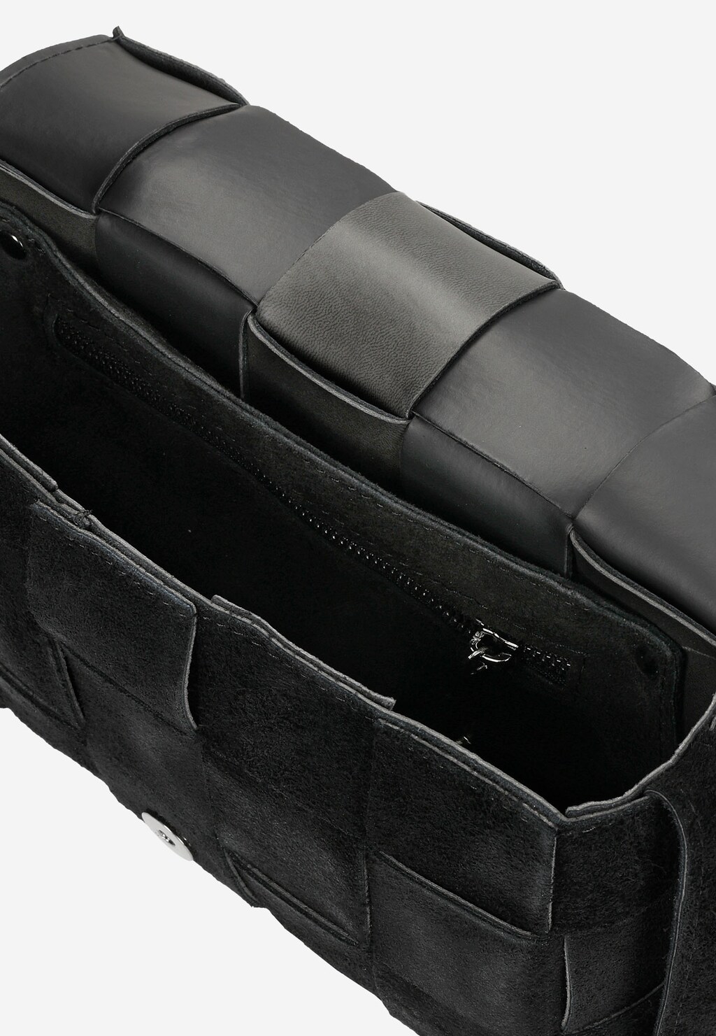 Czarna prostokątna pleciona torebka damska 80123-61 Widok 6