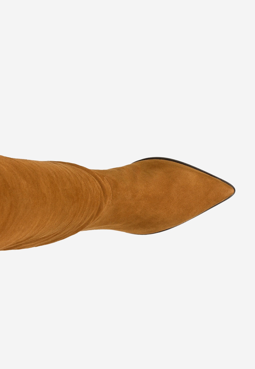 Hnedé kozačky z velúrovej kože na vysokom podpätku 71030-63 Widok 5