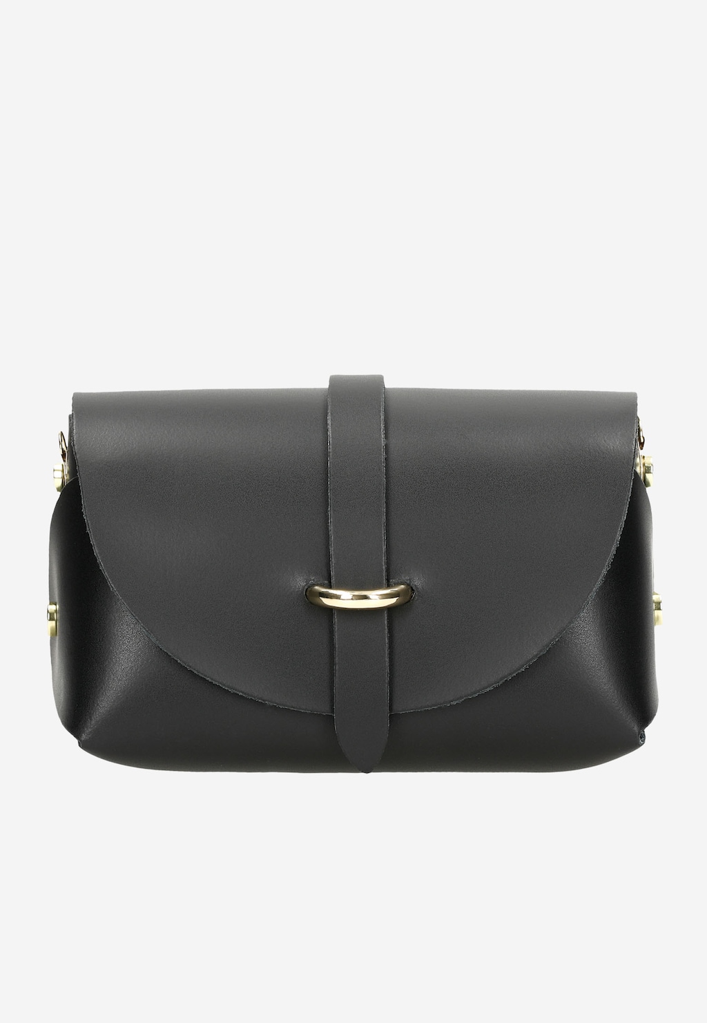 Malá černá dámská kabelka se zlatým řetízkem 80289-51 Widok 2