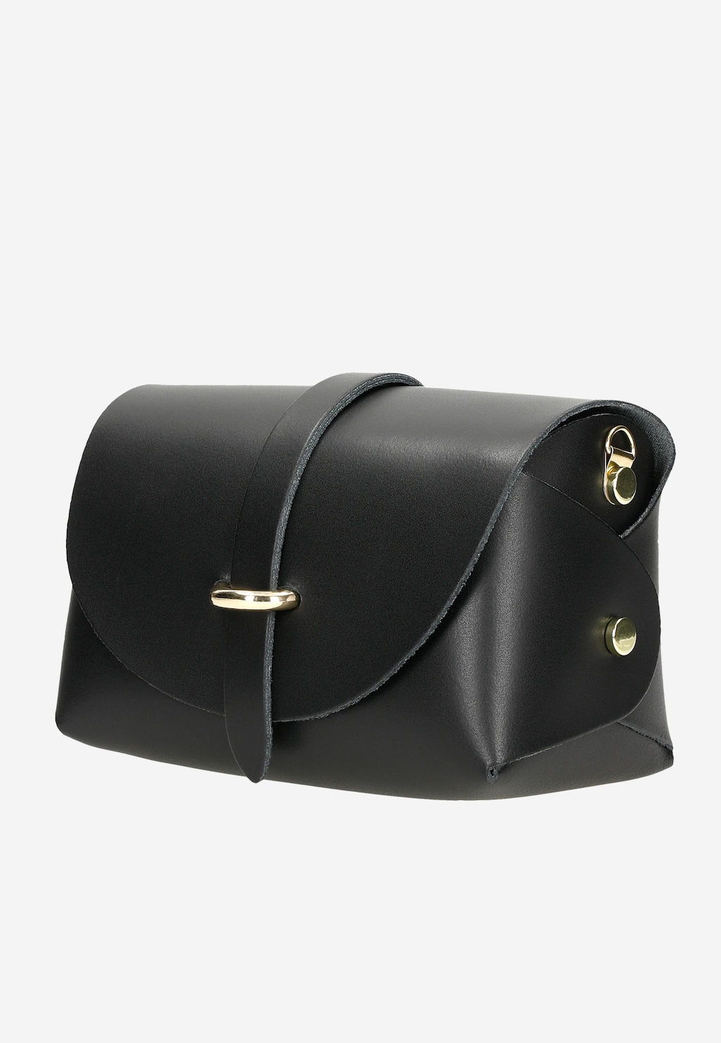 Malá černá dámská kabelka se zlatým řetízkem 80289-51 Widok 3