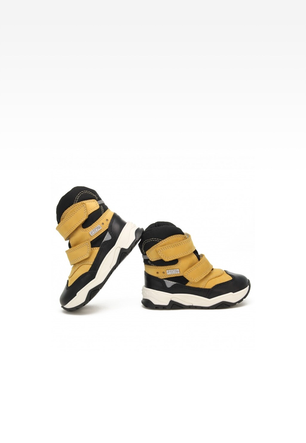 Trzewiki ocieplane BARTEK 1382-KA2L, dla chłopców, czarno-żółty Widok 6