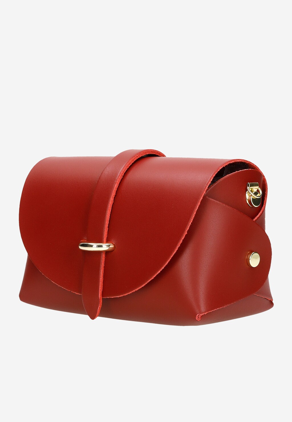 Mała czerwona torebka damska na łańcuszku 80289-55 Widok 3