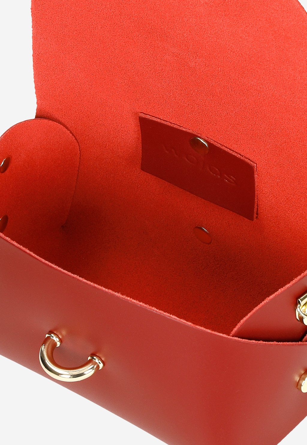 Mała czerwona torebka damska na łańcuszku 80289-55 Widok 6