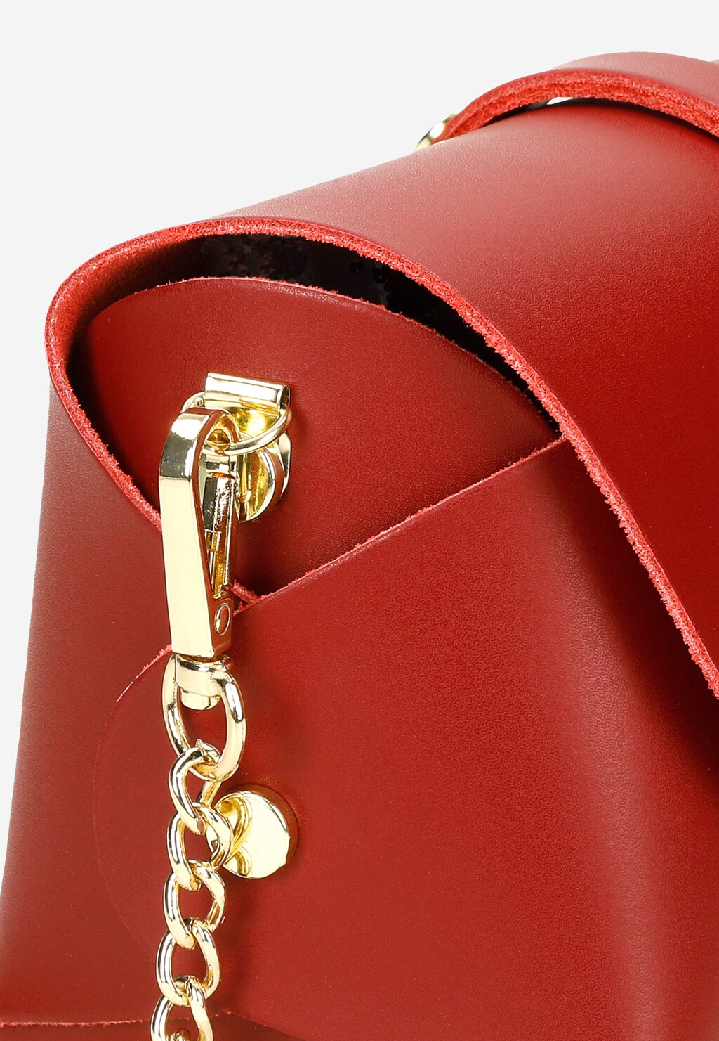 Mała czerwona torebka damska na łańcuszku 80289-55 Widok 7