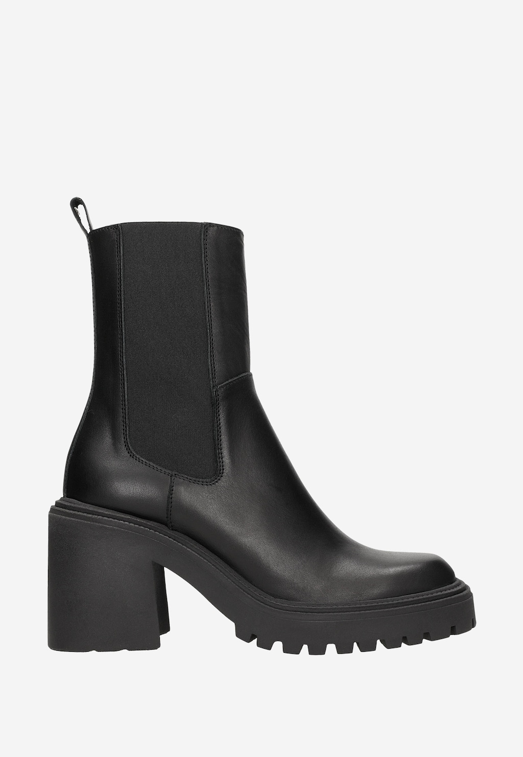 Univerzálny módny poklad sú čierne dámske členkové čižmy 55153-50 Widok 2