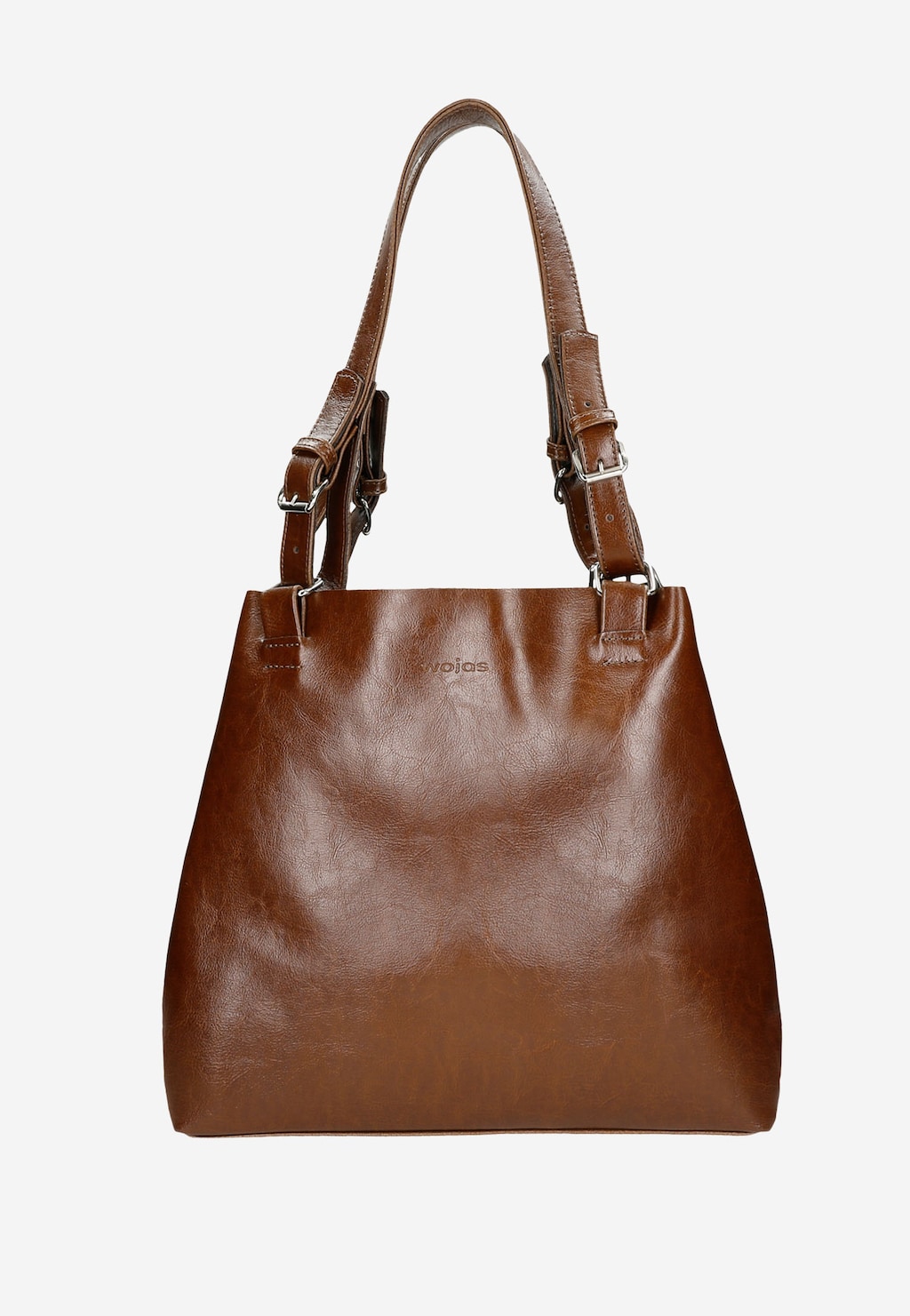 Prostorná dámská kožená kabelka v hnědé barvě 80246-52 Widok 2