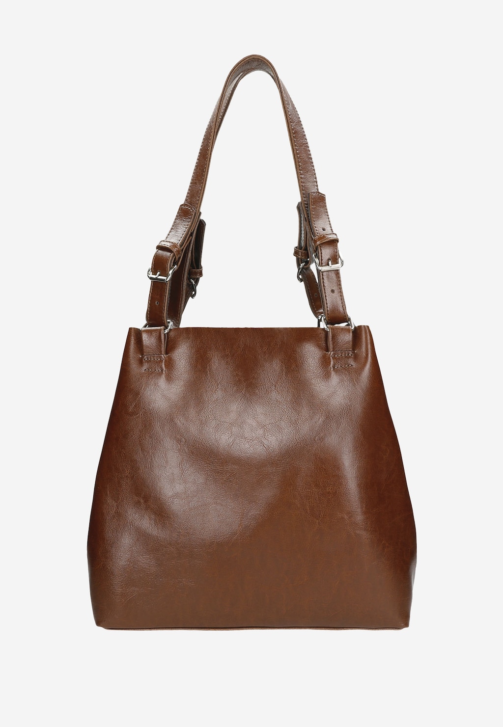 Prostorná dámská kožená kabelka v hnědé barvě 80246-52 Widok 3