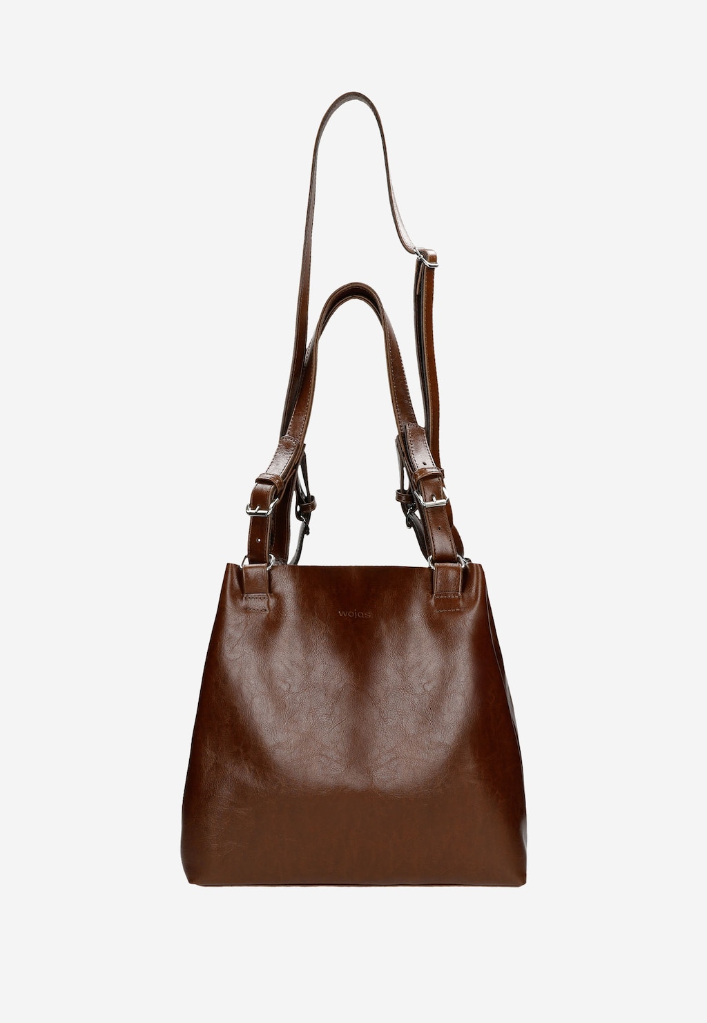 Prostorná dámská kožená kabelka v hnědé barvě 80246-52 Widok 4