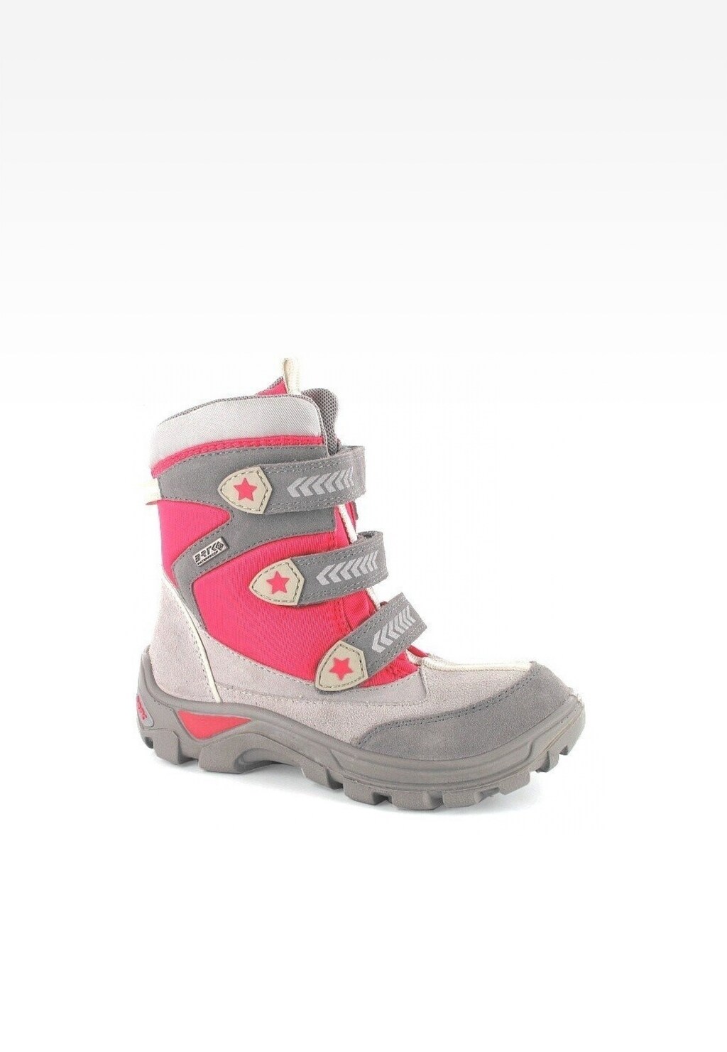 Trzewiki ocieplane BARTEK T-97231/61X, dla dziewcząt, szaro-różowy Widok 1