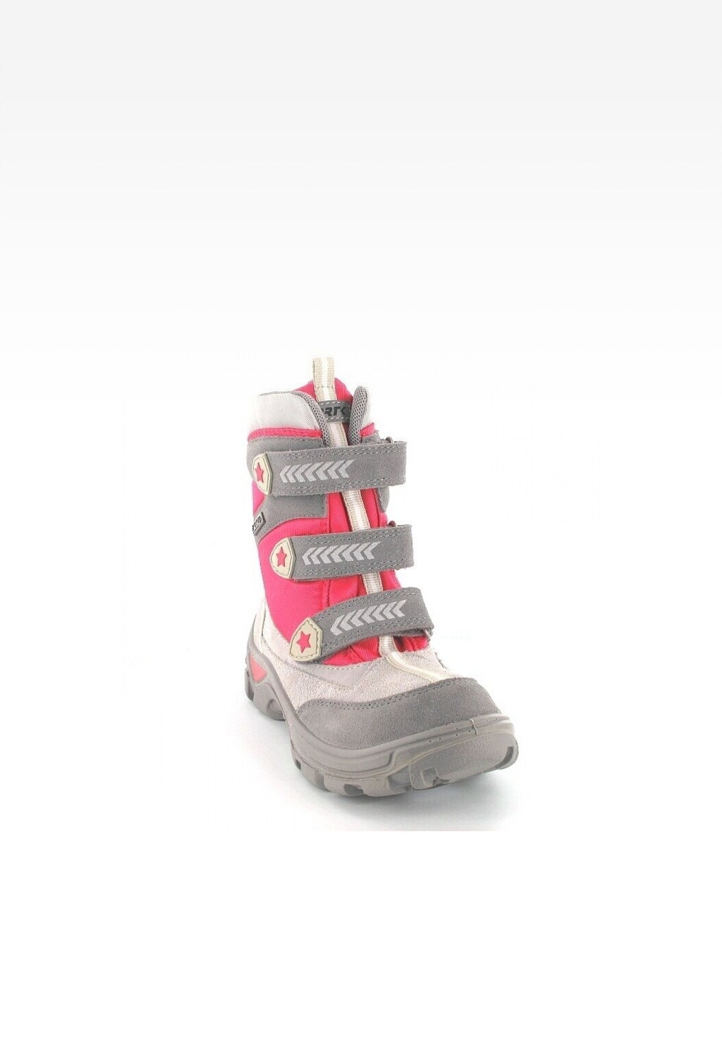 Trzewiki ocieplane BARTEK T-97231/61X, dla dziewcząt, szaro-różowy Widok 2