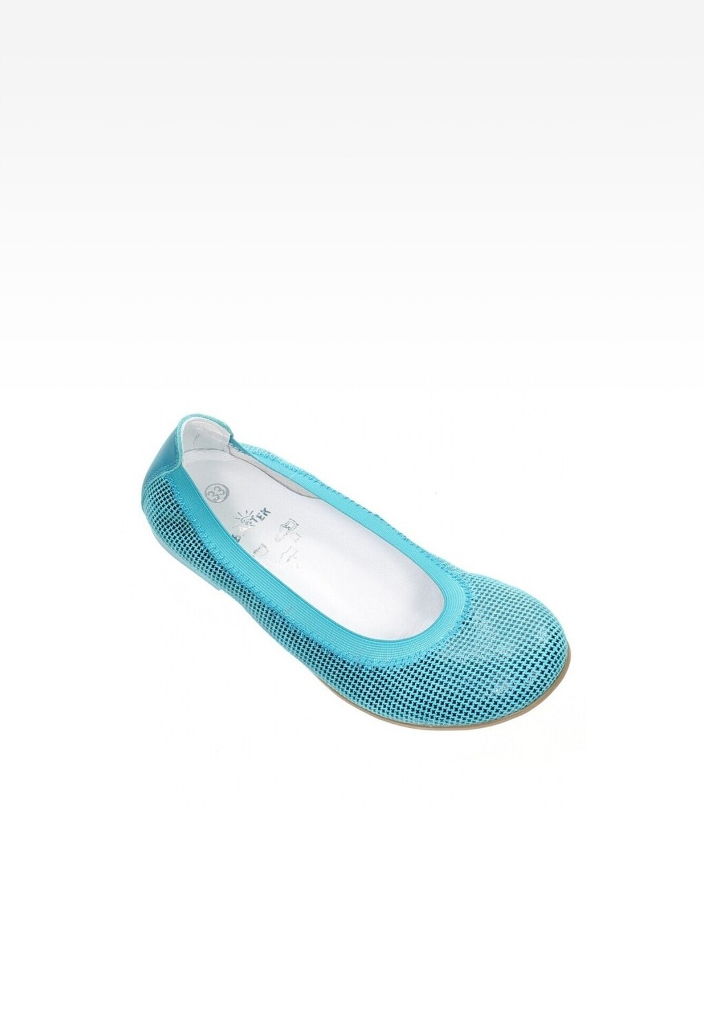 Czółenka BARTEK W-65436/19I II, dla dziewcząt, turkusowo-czarny Widok 5