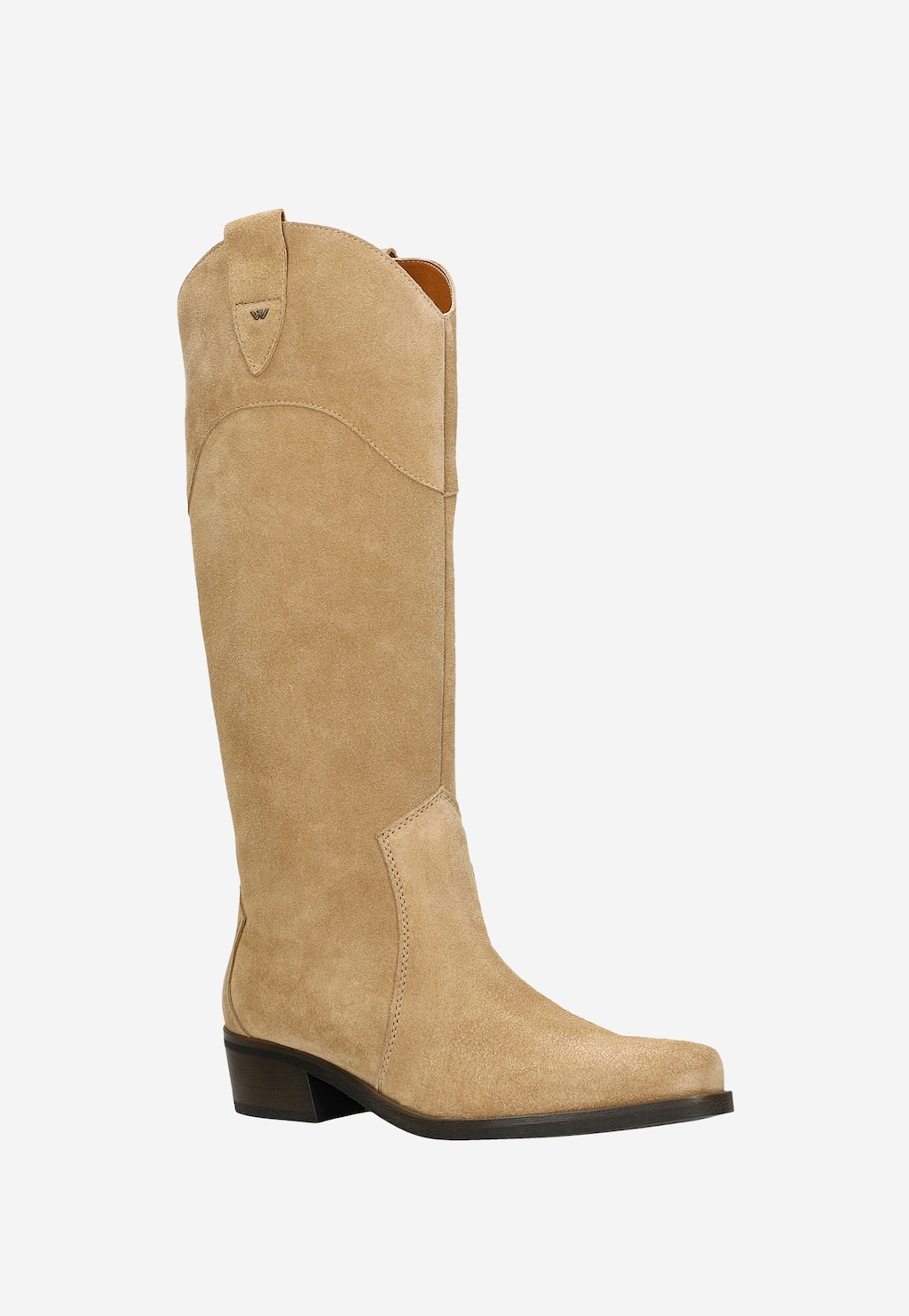 Beżowe kozaki damskie typu kowbojki 71039-64 Widok 2