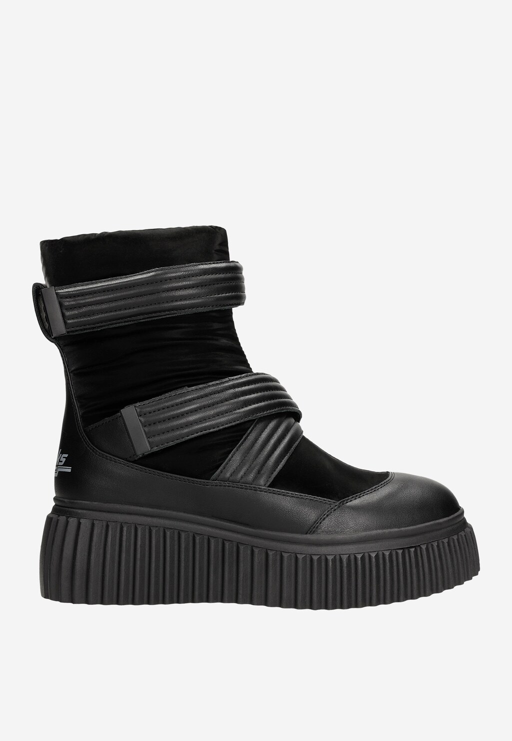 RELAKS čierne dámske snehule s pásikmi na suchý zips R35002-11 Widok 2