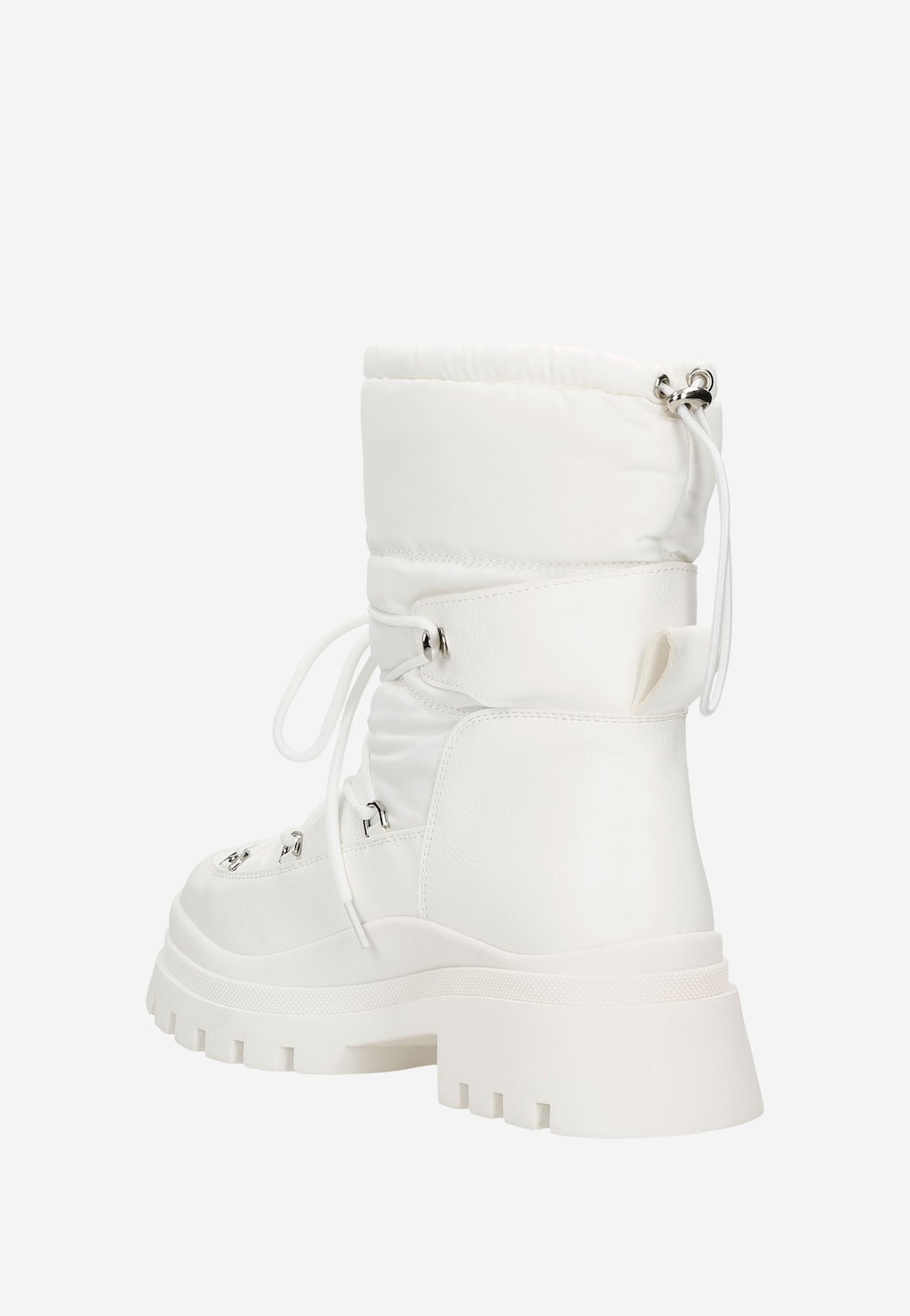 RELAKS stylowe ocieplane białe Śniegowce damskie  R35000-19 Widok 4