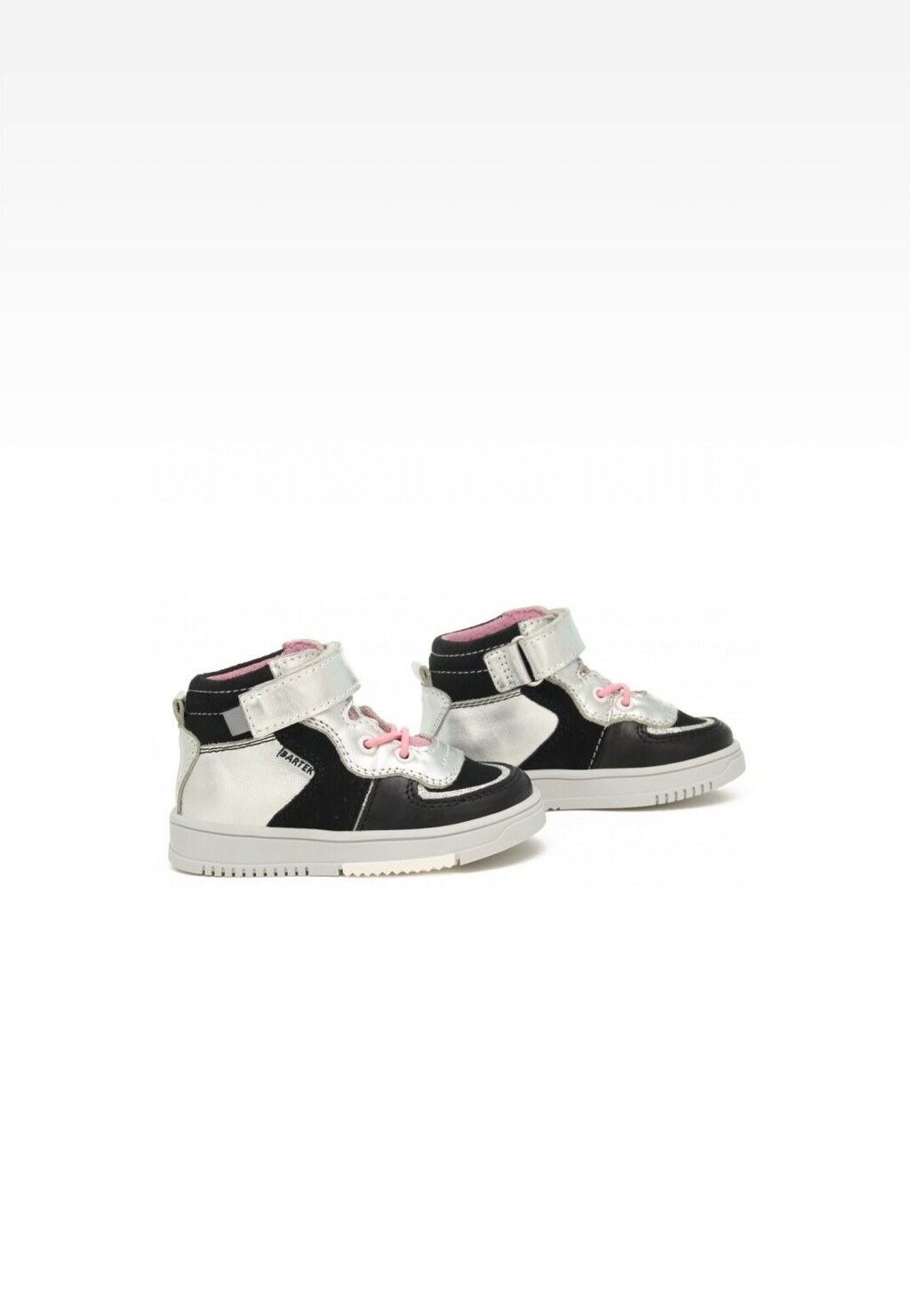 Sneakers BARTEK 11583002 II, dla dziewcząt, czarno-srebrny Widok 7