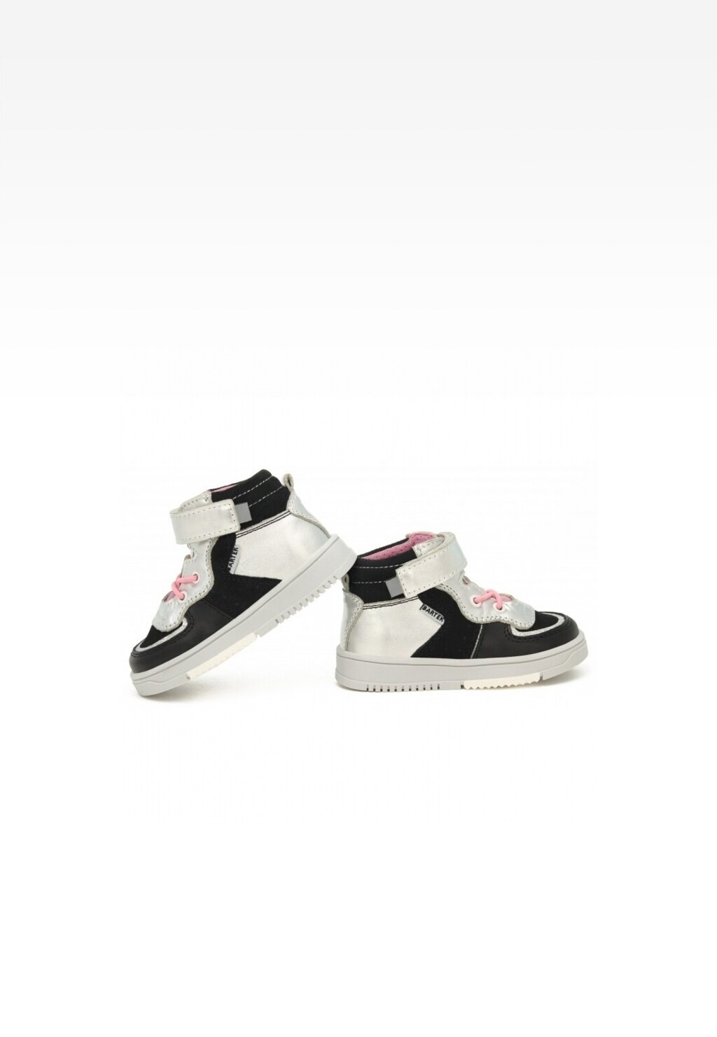 Sneakers BARTEK 11583002 II, dla dziewcząt, czarno-srebrny Widok 8