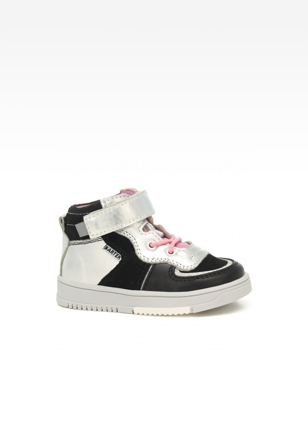 Sneakers BARTEK 11583002 II, dla dziewcząt, czarno-srebrny