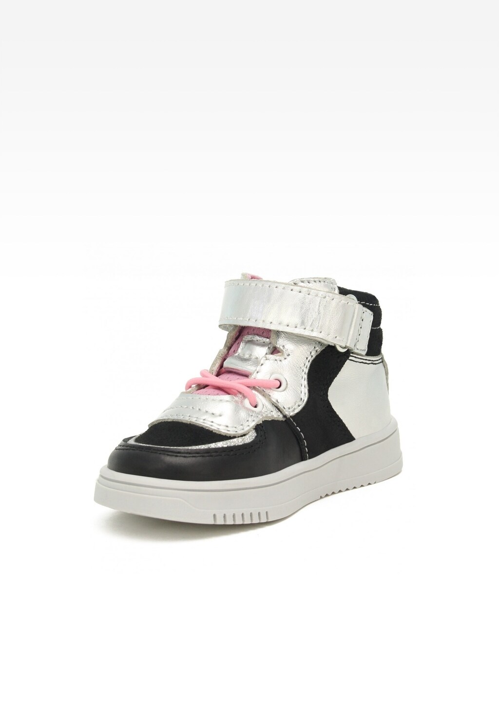 Sneakers BARTEK 11583002 II, dla dziewcząt, czarno-srebrny Widok 3