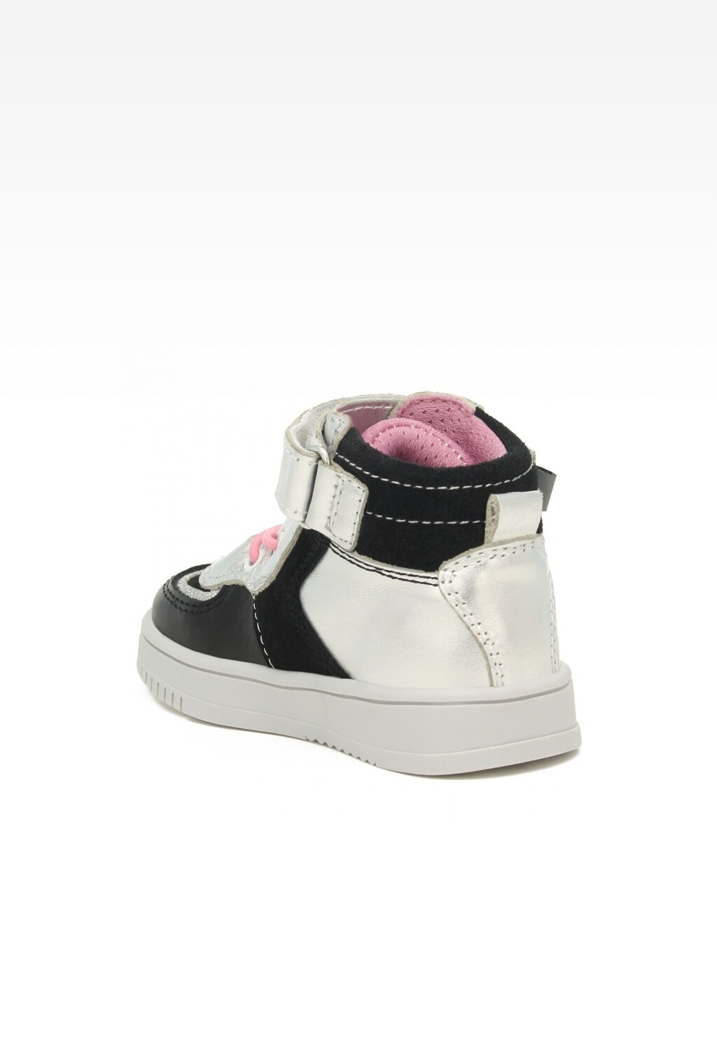 Sneakers BARTEK 11583002 II, dla dziewcząt, czarno-srebrny Widok 5