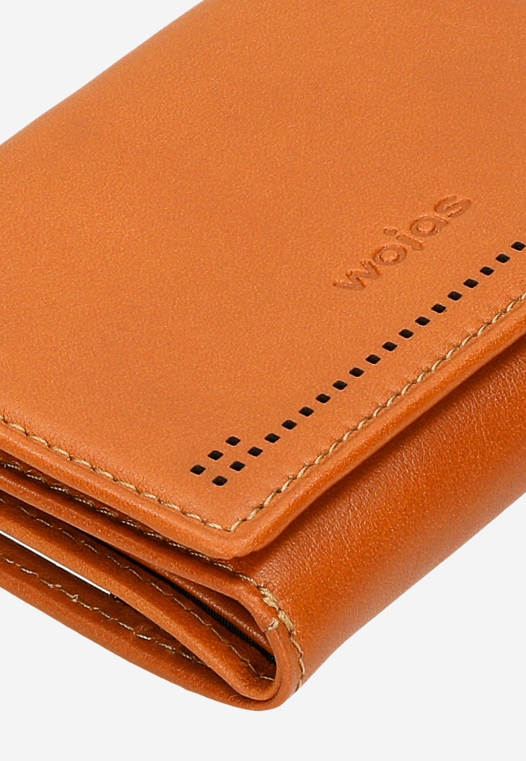 Malá hnědá dámská peněženka se zdobenou klopnou 91066-53 Widok 7