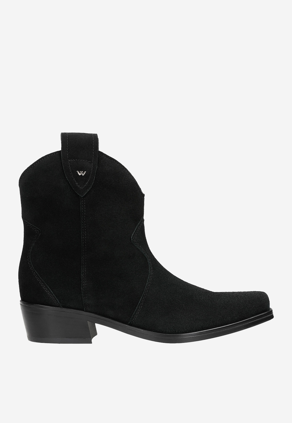 Czarne niskie kowbojki damskie 55186-61 Widok 2