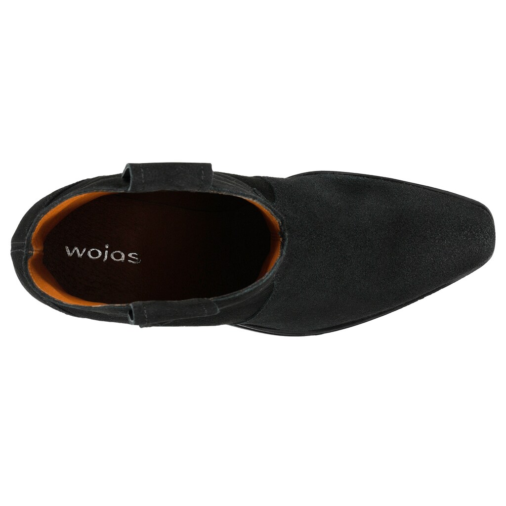 Czarne niskie kowbojki damskie 55186-61 Widok 5