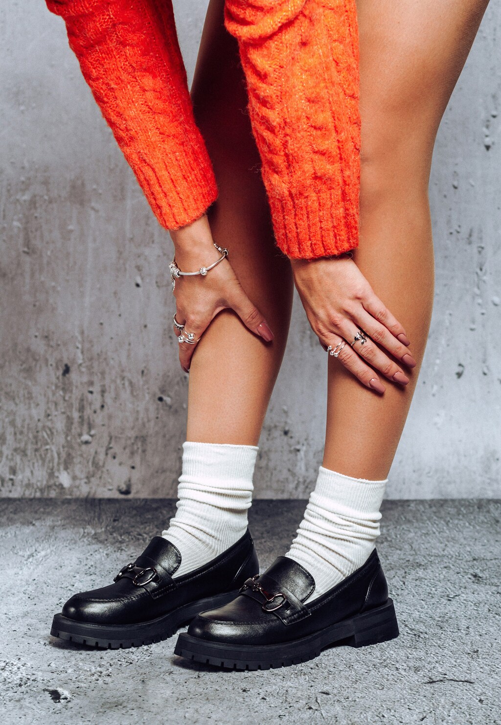 WJS czarne półbuty damskie typu mokasyny WJS64062-51 Widok 1