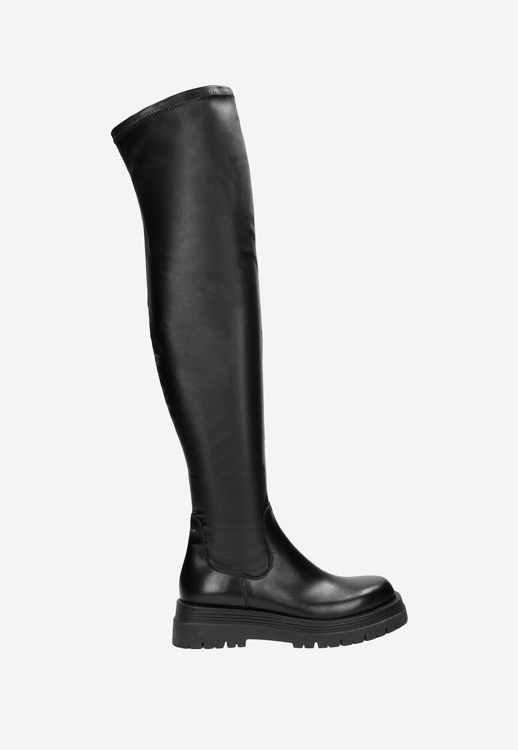 Czarne kozaki damskie z cholewką nad kolano 71010-81 Widok 2