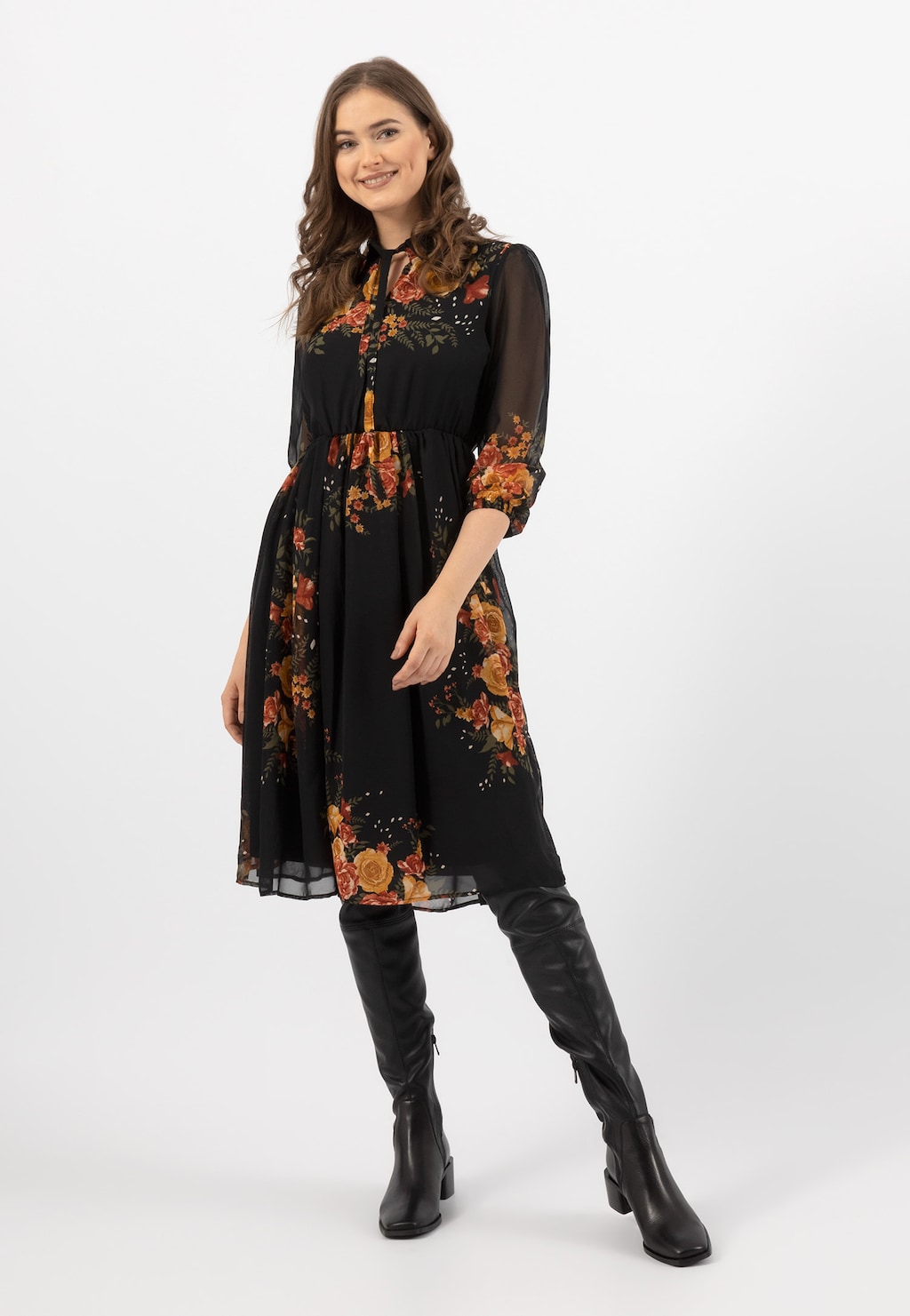 Zimné dámske kozačky z lícovej kože pre zmyselný outfit 71013-51 Widok 1