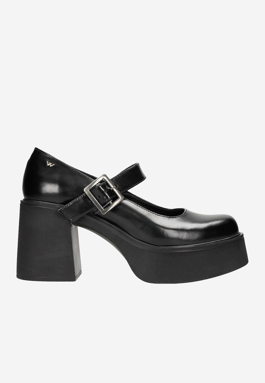 Pohodlné lodičky na platforme z lakovanej kože 35092-31 Widok 1