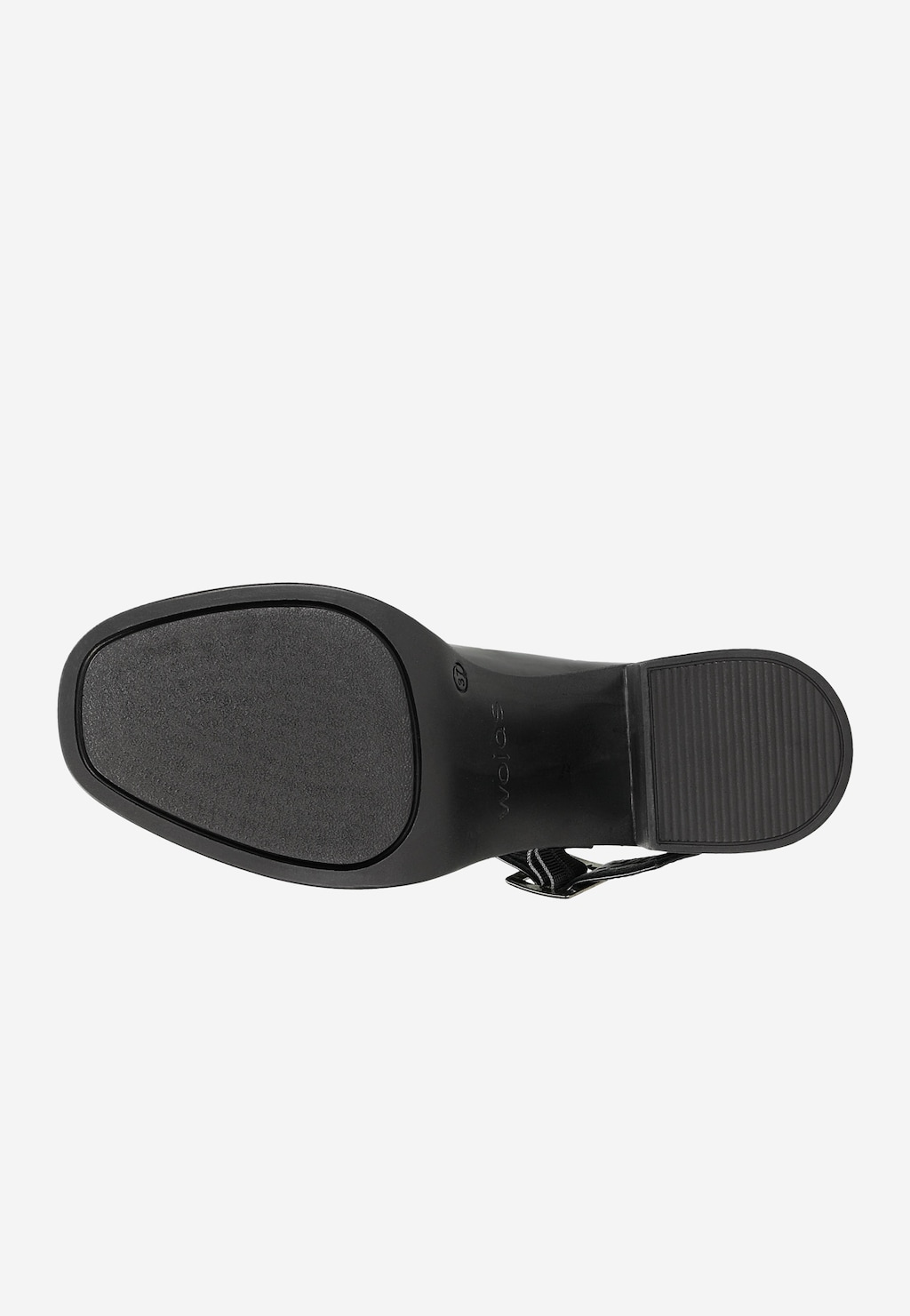 Pohodlné lodičky na platforme z lakovanej kože 35092-31 Widok 5