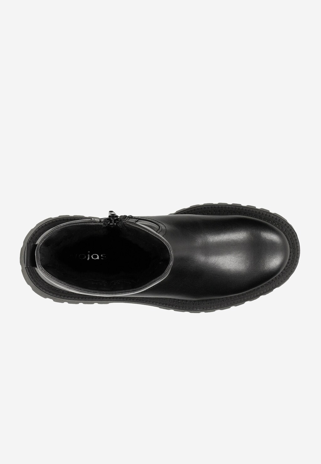 Czarne ocieplane botki damskie z pikowaną cholewką 55162-51 Widok 5