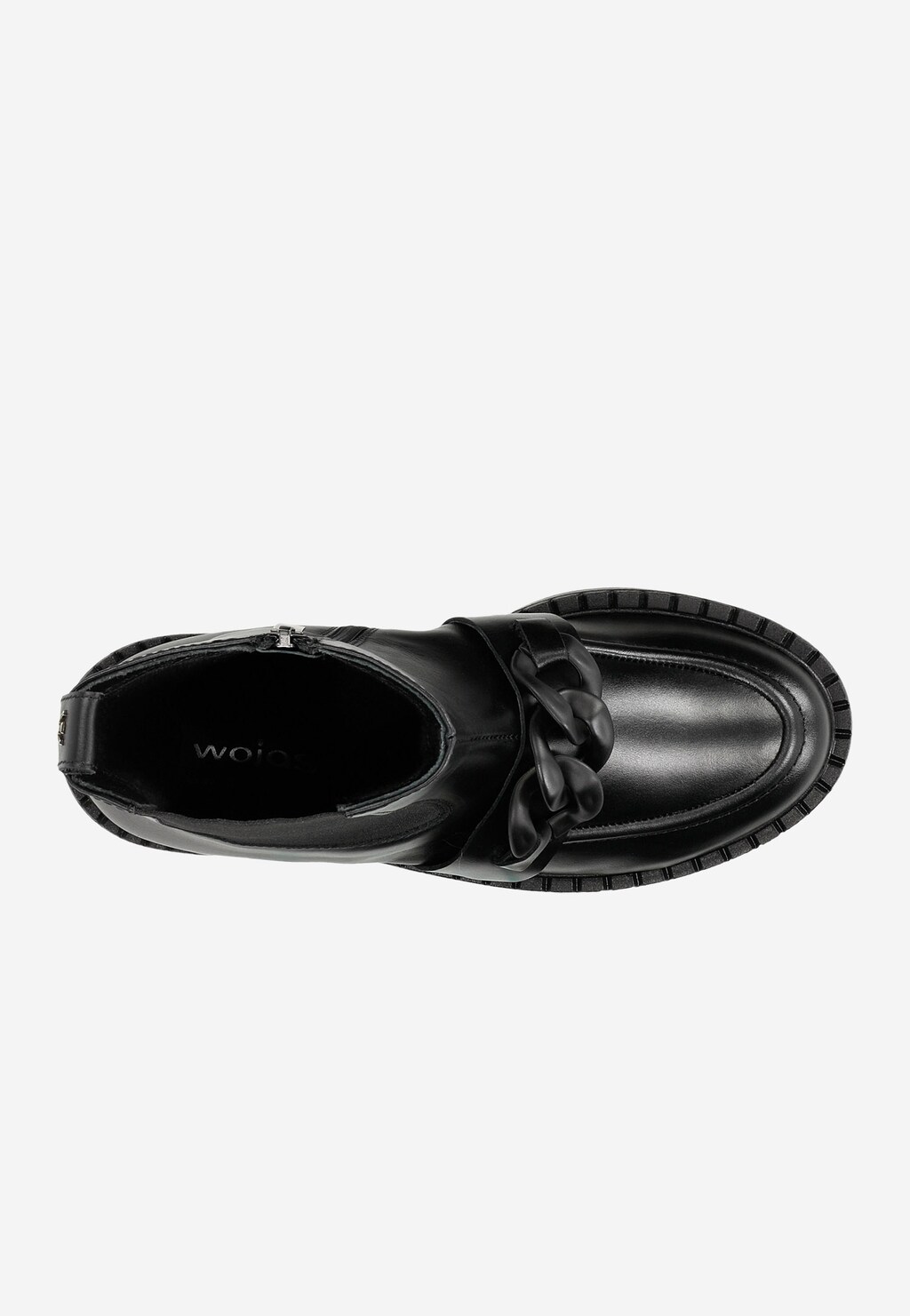 Štýlové dámske zimné topánky z kvalitnej lícovej kože 55188-51 Widok 5