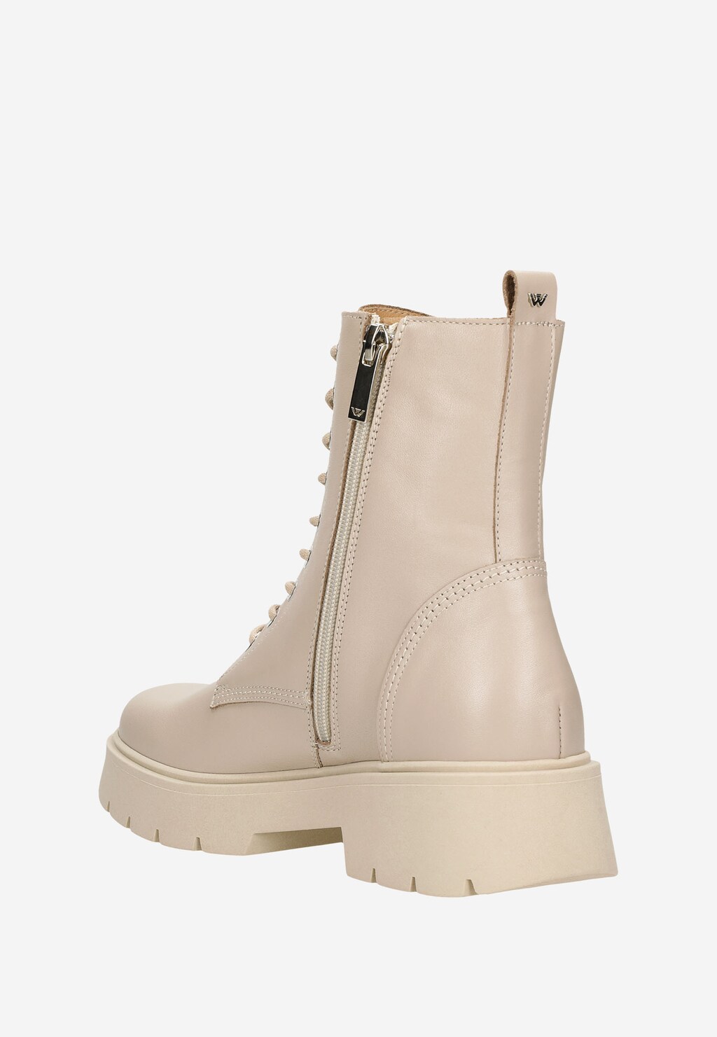 Béžové kožené dámske členkové čižmy na každý deň 64047-54 Widok 4