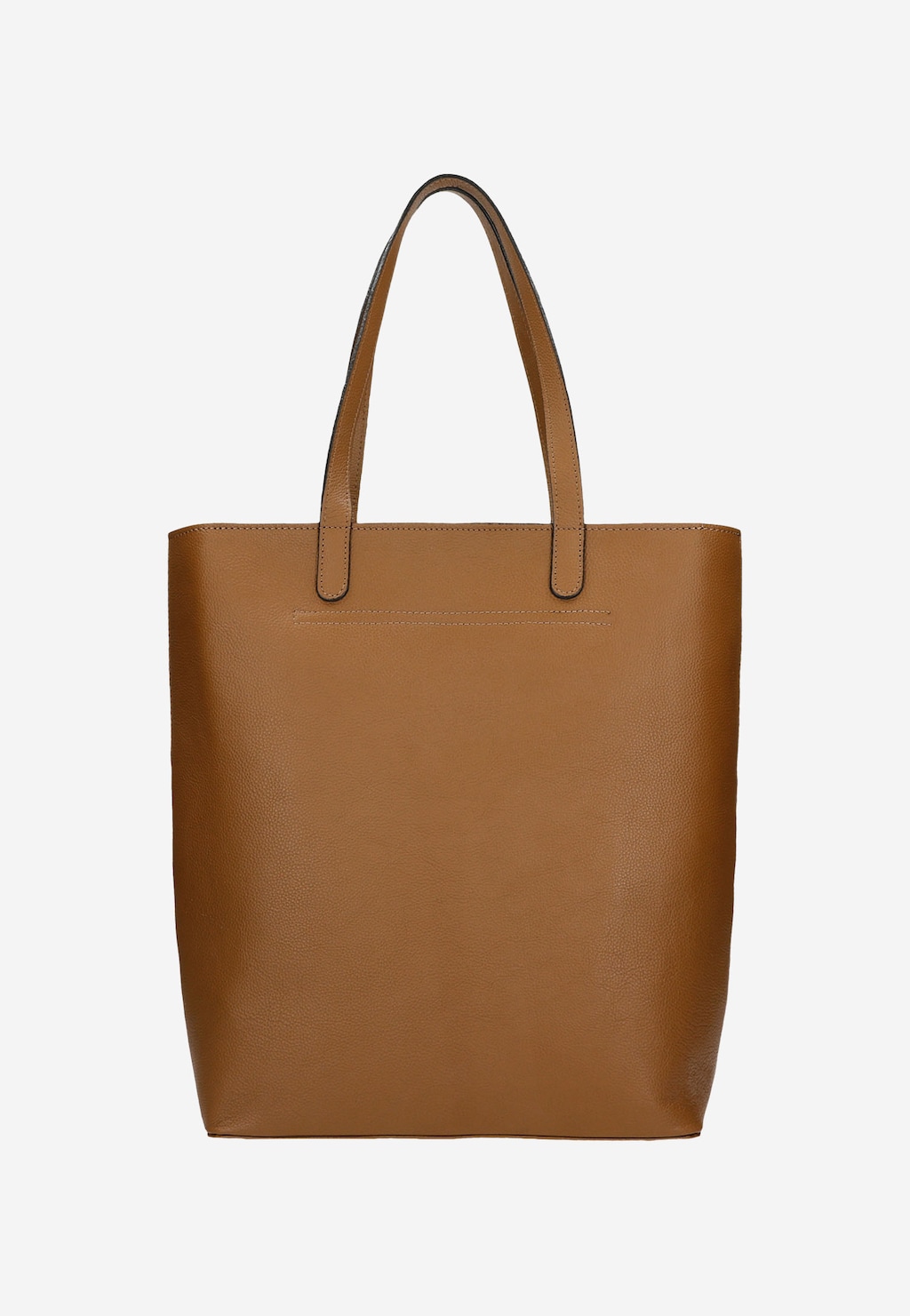 Pojemna skórzana shopperka damska w kolorze brązowym 80027-52 Widok 4