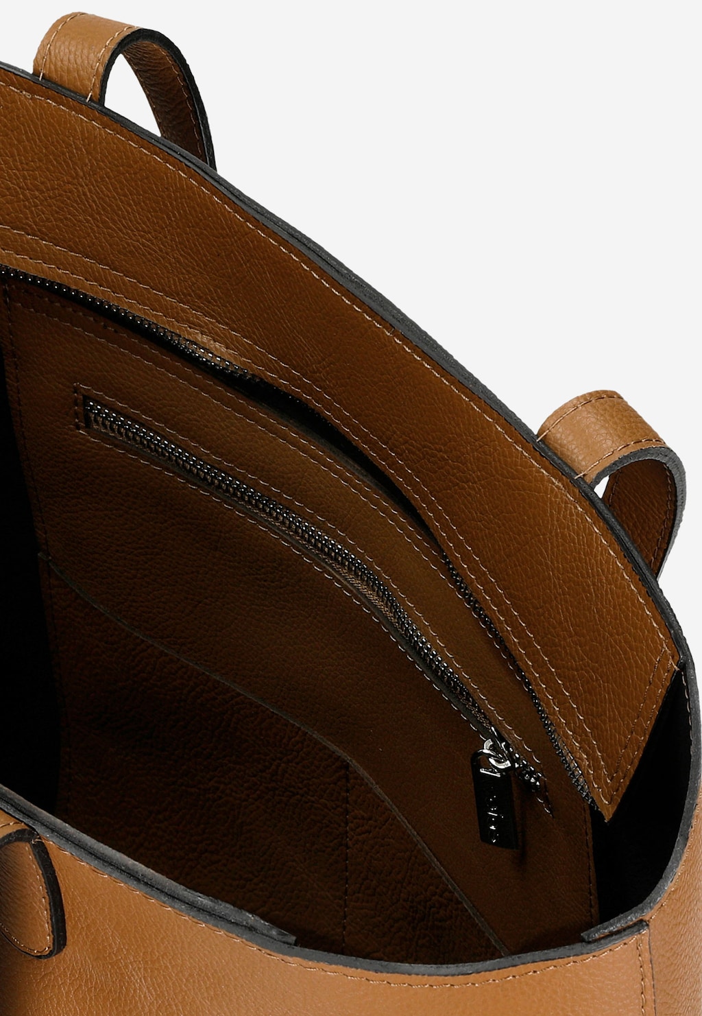 Duża brązowa torbka z tłoczonym logo 80323-52 Widok 6