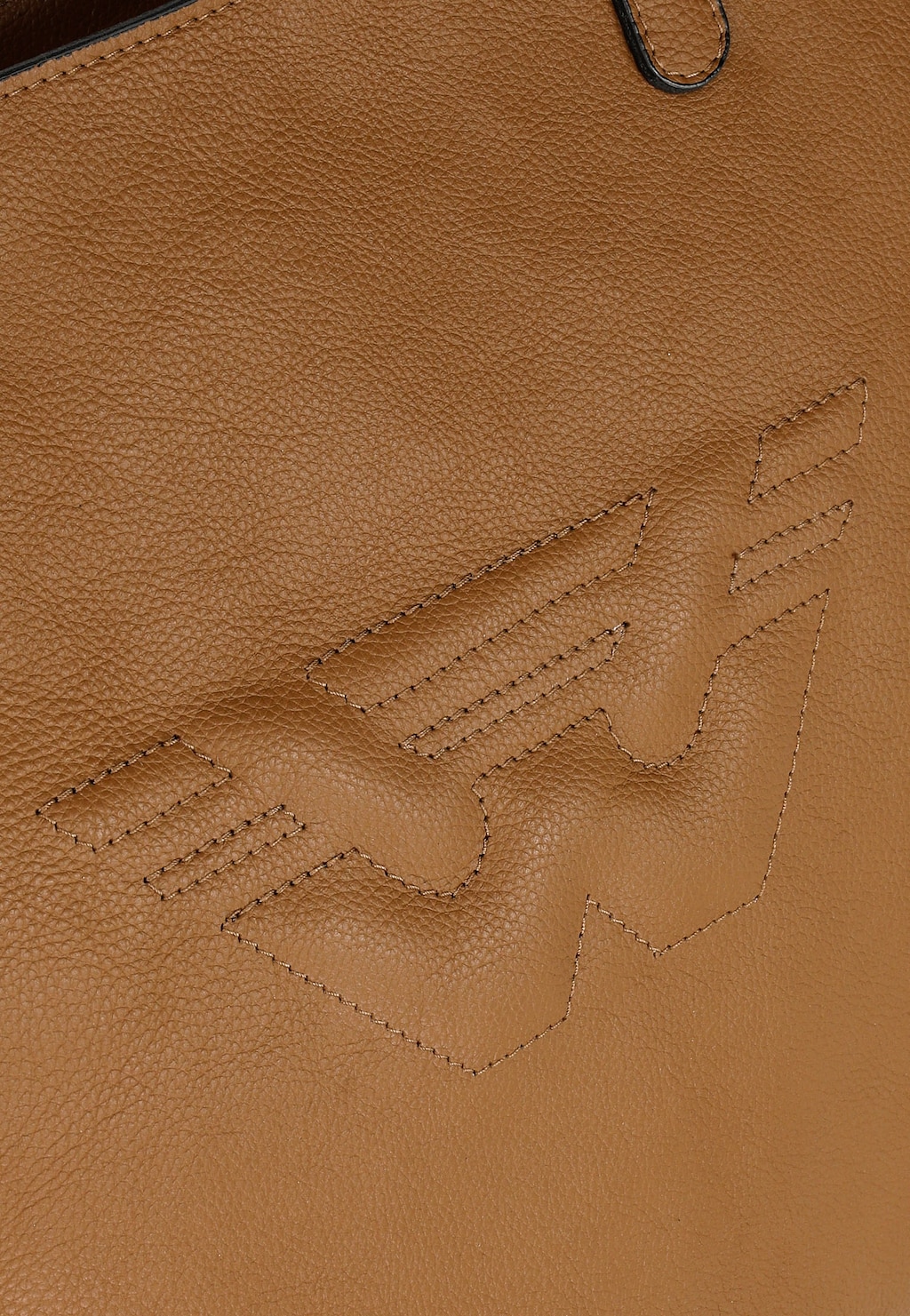 Duża brązowa torbka z tłoczonym logo 80323-52 Widok 7